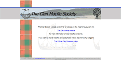 Desktop Screenshot of clanmacfie.co.uk